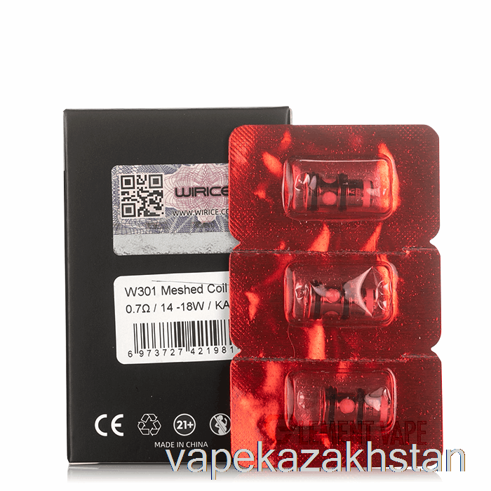 Vape Smoke Hellvape x WIRICE Top Loading Replacement Coils 0.7ohm T3-01 Meshed Coils